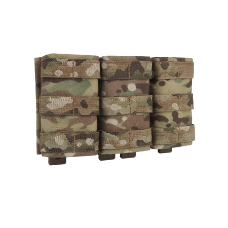 Tactical Triple 5.56 Fast Mug Pouch Molle Open Top Hunting Tactical Nylon Magazine Pouch Airsoft Carrier Pocket (High)