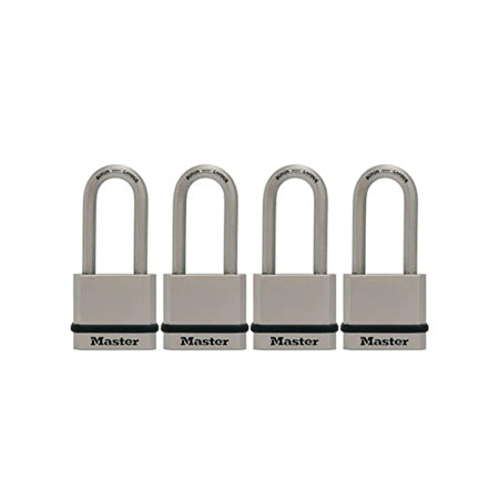 Magnum Solid Steel Keyed Alike Padlocks, 1-3/4 in. Wide, 4 Pack