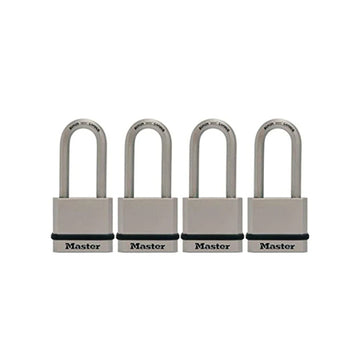 Magnum Solid Steel Keyed Alike Padlocks, 1-3/4 in. Wide, 4 Pack