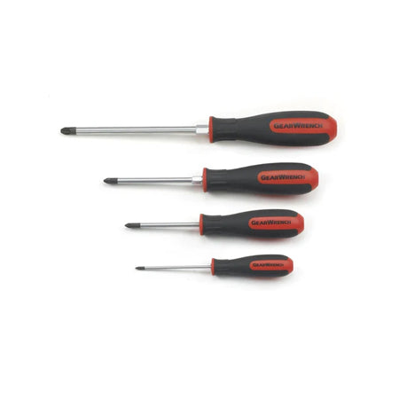 4 Pc. Pozidriv Screwdriver Set with Dual Material Handles