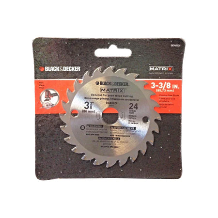 Black & Decker Matrix 3-3/8" x 24 Wood Cutting Saw Blade