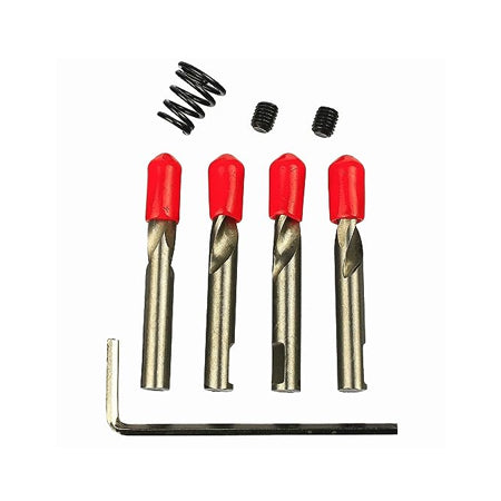 McJ Tools 4pack Pilot Drill Bits for Metal Hole Cutters