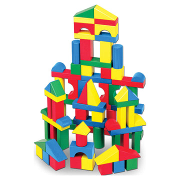 Wooden Building Blocks Set - 100