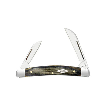 Pocket Knife Small Congress -  Smooth Black/Greem/Natureal Canvas Micarta