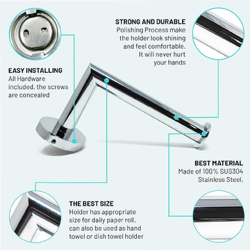 Stainless Steel Toilet Paper Holder