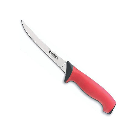 Traction Grip Curved Boning Knife With Santoprene Non-Slip Handle