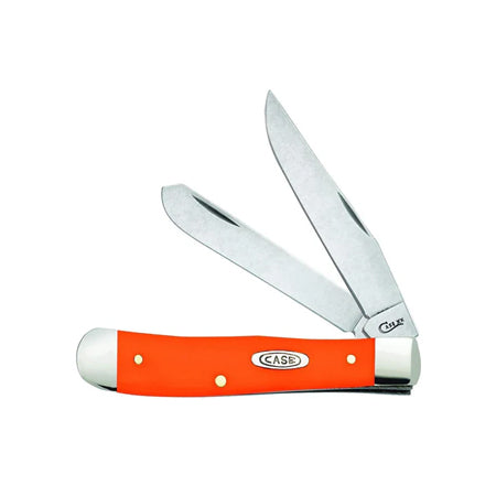 Pocket Knife Orange Synthetic Trapper