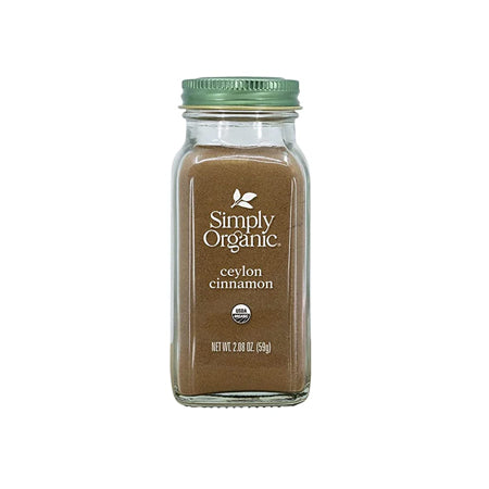 Simply Organic Ground Ceylon Cinnamon, Certified Organic, Vegan | 2.08 Ounce |