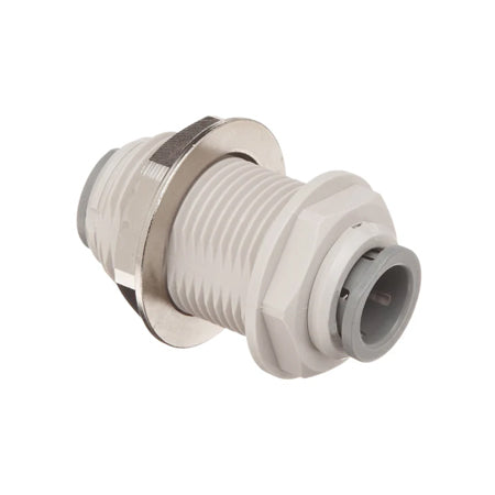 Tube Fitting, Bulkhead Union, 3/8" Tube OD (Pack of 10)