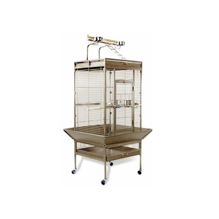 Medium Wrought Iron Select Bird Cage - Coco Brown