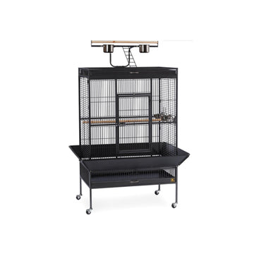 Select Wrought Iron Play Top Parrot Cage - Pewter