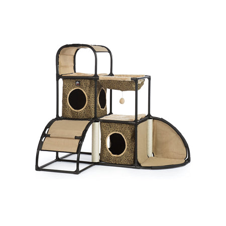 Prevue Pet Products Catville Townhome - Leopard Print