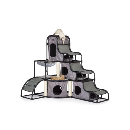 Prevue Pet Products Catville Tower - Gray Print