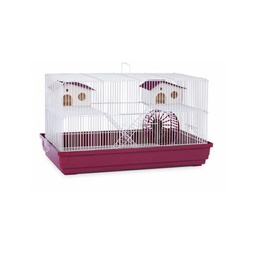 Deluxe Hamster & Gerbil Cage - Bordeaux Red