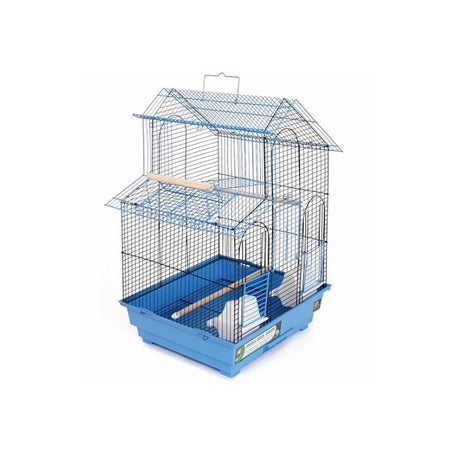 House Style Bird Cage - Blue