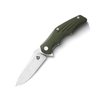 QSP Pocket Knife PANGOLIN QS105-B, Steel Blade and G10 Handle(Stone Wash Blade)