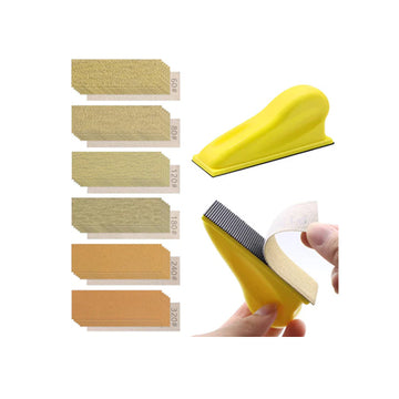 61 Pieces Detail Sanding Refill 3.5 x 1 inch, Micro Sander Kit for Small Projects Hook