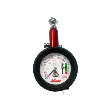 Dial Tire Pressure Gauge, Single Head Tire Tread Depth Gauge