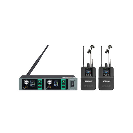 S2 Professsional stereo wireless in ear monitor system for stage (dual channel)