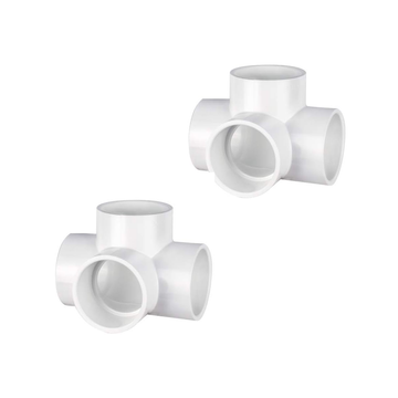 UTILITY Grade 2 Inch 4-Way PVC Fitting Connectors