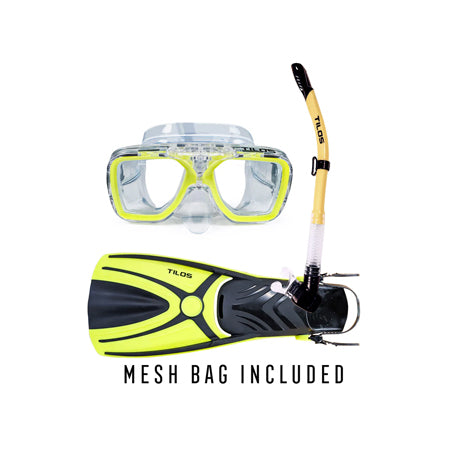 Universal Plus Mask with Hi-Flow II Snorkel and Aubade Fins Package