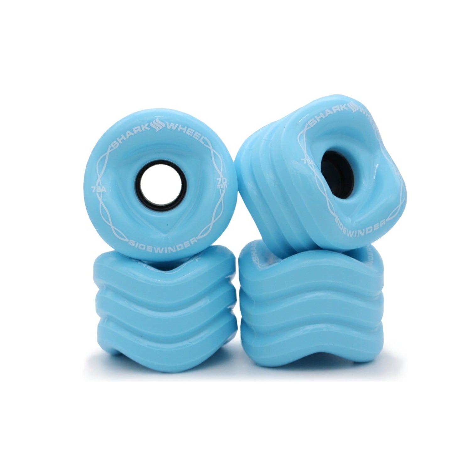 Shark Wheel 70MM, 78A Ice Blue Sidewinder