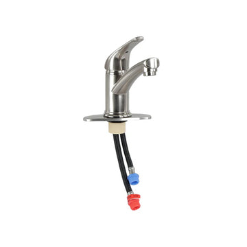 9in Brushed Nickel Single Lever Bathroom Faucet