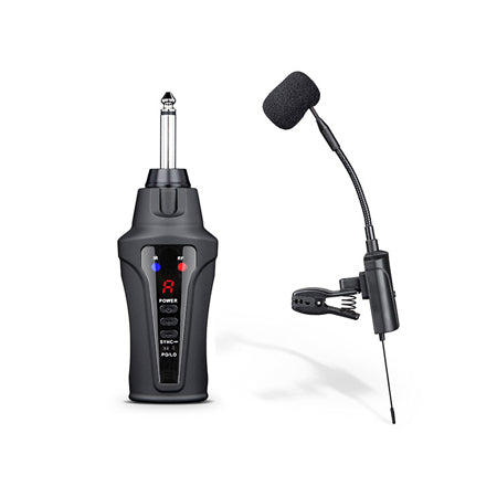 Wireless microphone for saxophone