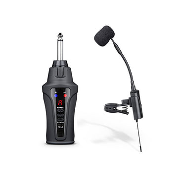 Wireless microphone for saxophone