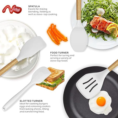 Silicone Cooking Utensils Set - Thumbnail 4