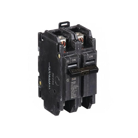 GE Unit Mount Circuit Breaker, THQC, Number of Poles 2, 50 Amps