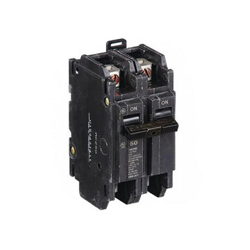 GE Unit Mount Circuit Breaker, THQC, Number of Poles 2, 50 Amps
