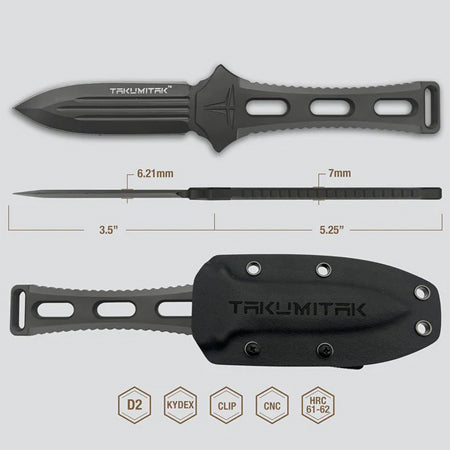 TAKUMITAK TKF205GY Fixed Blade - Thumbnail 4