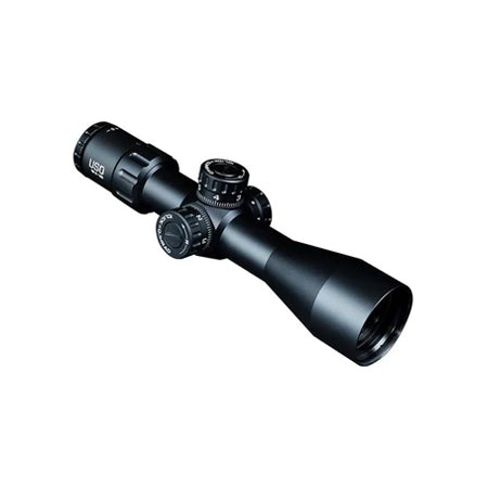 US Optics 3-12x544mm 30mm Tube; Non-Lit FFP MHR Reticle; Elevation and Windage Zeroing Knob with 1/10 MIL Adjustments TS-12X-MHR, Black