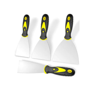 4Pcs Spackle Knife Set (2, 3, 4, 5 in), Stainless Steel Paint Scraper, Taping Knife Tool for Repairing Drywall