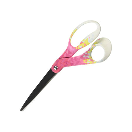 Fiskars Pink Triangle Designer Bent Scissors 8", 534193