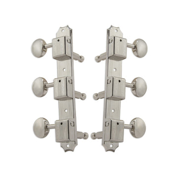 Vintage Horizontal Nickel Set 6 3 + 3 on Plate
