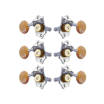 V97-18CA W/Acrylic Amber Buttons, Chrome