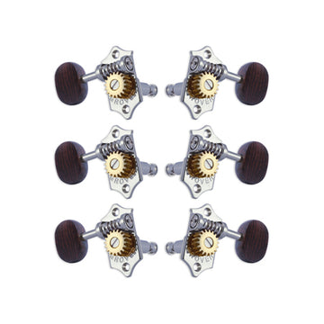 V97-18CA W/Rosewood Buttons, Chrome