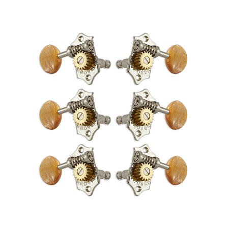 V97-18NA W/Acrylic Amber Buttons, Nickel