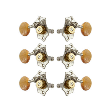 V97-18NA W/Acrylic Amber Buttons, Nickel