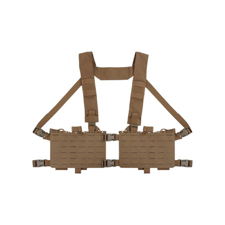 Tactical Chest Pack,Placard Split Front Chest Rig MOLLE System Magazine Pouch
