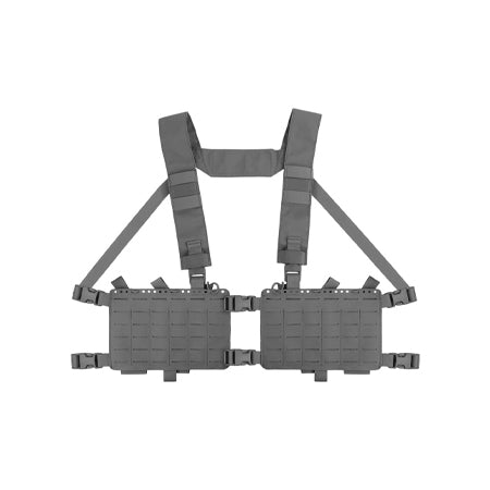 Tactical Chest Pack,Placard Split Front Chest Rig MOLLE System Magazine Pouch
