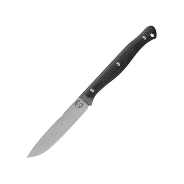 White River Knives Whiteriver Exodas 4 Black Canvas Micarta WREX4-Mbl
