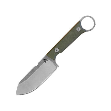 White River Knife & Tool Firecraft 3.5 Pro, Green-Orange G10
