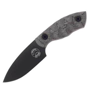 White River GTI 4.5 Fixed Blade Knife OD Green/Black Micarta
