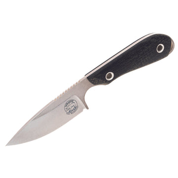 White River M1 Caper - Black Burlap Micarta - MagnaCut Blade