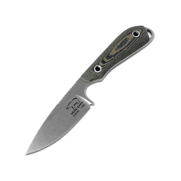 Whiteriver Model 1 Caper Black & Linen Micarta Handle WRM1-Lbo