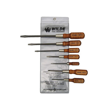 SW7/VP 7-Piece Wooden Handle Screwdriver Set-Vinyl Pouch