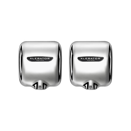 XLERATOR XL-SBVX 1.1N High Speed Commercial Hand Dryer, Brushed Stainless Cover, Automatic Sensor, Surface Mounted, Noise Reduction Nozzle